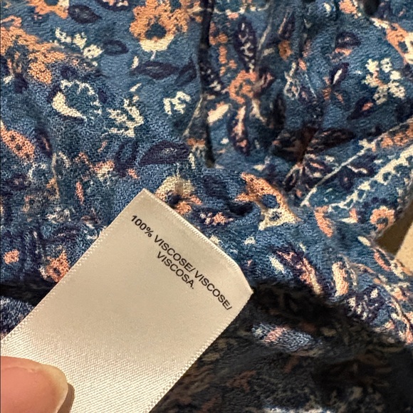 Lucky brand floral shirt small long sleeve 585 - Picture 8 of 8